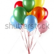 Stock Photo Blue Happy Air Flying Balloon Isolated On White 